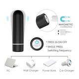 S102_Mini bullet vibrator 10 speed Rechargeable silicon sex toy waterproof wireless bullet vibrator for women【S102】