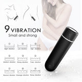 S102_Mini bullet vibrator 10 speed Rechargeable silicon sex toy waterproof wireless bullet vibrator for women【S102】