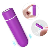 S102_Mini bullet vibrator 10 speed Rechargeable silicon sex toy waterproof wireless bullet vibrator for women【S102】