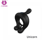 S369_U shaped Vibrating Cock Ring time delay scrotum cock ring Sex Toys vibrator