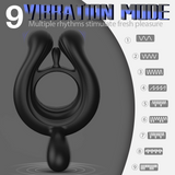 S369_U shaped Vibrating Cock Ring time delay scrotum cock ring Sex Toys vibrator