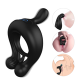 S369_U shaped Vibrating Cock Ring time delay scrotum cock ring Sex Toys vibrator