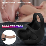 S417-2_silicone sex toys cock ring Black penis sleeve enhancement sex toy adult vibration sex toy cock ring for men