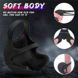 S417-2_silicone sex toys cock ring Black penis sleeve enhancement sex toy adult vibration sex toy cock ring for men