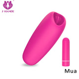 S132_Silicone Electric Adult Sex Toy Vibrating Licking Tongue Dildo Vibrator for Woman Sex Products USB Charging【S132】