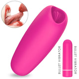 S132_Silicone Electric Adult Sex Toy Vibrating Licking Tongue Dildo Vibrator for Woman Sex Products USB Charging【S132】