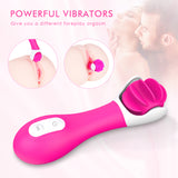 S148_Silicone Electric Adult Sex Toy Vibrating Rotation Licking Tongue Dildo Vibrator for Woman Sex Products USB Charging【S148】