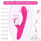 S196_usb rechargeable silicone tongue licking sex toy 360 degree vibrator stimulate clitoris g-spot tongue massage for women