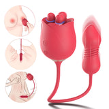 S475-7_rose vibrators adult toy women vibrating pink rose sex toy with tongue vibrator for female