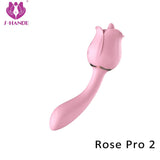 S361-2_Rose vibrator g spot red pink rose clitoral tongue vibrator g-spot rose vibrator for women【S361-2】