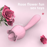 S361-2_Rose vibrator g spot red pink rose clitoral tongue vibrator g-spot rose vibrator for women【S361-2】