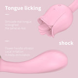 S361-2_Rose vibrator g spot red pink rose clitoral tongue vibrator g-spot rose vibrator for women【S361-2】