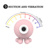 S066_Vibrator 9 Function【S-066】Clitoris Stimulator Vibrating Vaginal Suction Female Masturbator Sex Toy