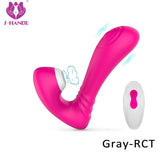 S146-2_Directly Supply Favourable【S-146-2】 Price 9 frequency silicone sucking telecontrol Vibrator Dildo