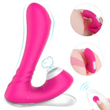 S146-2_Directly Supply Favourable【S-146-2】 Price 9 frequency silicone sucking telecontrol Vibrator Dildo