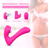 S146-2_Directly Supply Favourable【S-146-2】 Price 9 frequency silicone sucking telecontrol Vibrator Dildo