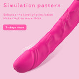 S020-2_Dildo Suction Soft Silicone Realistic Massager Wand vibrator Privacy Packaging