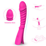 S025_Waterproof Multi Vibrating Functions G-spot Internal Vibrator for Women