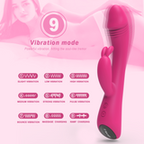 S027-4_Hot Sale Products 9 Vibration Modes Vagina Penis Dildo Massage Adult Sex Toy Women Rabbit Vibrator【S027-4】