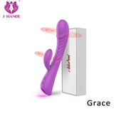 S027-5_Silicone Sex Products Clitoris Nipple Stimulator Women Adult Couple Sex Toys Vibrating Massage Mini Rabbit Vibrator【S027-5】