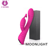 S027_Hot sell adult silicone nipple rabbit vibrator g spot vibrators in sex products women【S027】