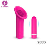 S137_usb rechargeable silicone licking sex toy vibrator stimulate clitoris tongue massage for women 【S137】