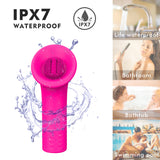 S137_usb rechargeable silicone licking sex toy vibrator stimulate clitoris tongue massage for women 【S137】