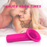 S137_usb rechargeable silicone licking sex toy vibrator stimulate clitoris tongue massage for women 【S137】