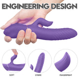 S142-2_Factory Supply Fashion Design 10 Frequencies Sex toy Woman Massage Rabbit Dildo Intelligent heating Vibrator【S142-2】