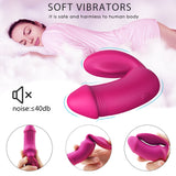 S179_Two motors vibrating woman dildo vibrator