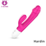 S214_Silicone g spot clitoris vibrator rabbit vibrator G Spot Dildo Massager Rabbit Vibrator Sex Toys For Women【S214】