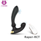 S300-2_Black telecontrol anal plug waterproof toys for women men with underwear vagina anal massage plug and prostatet vibration【S300-2】