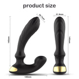 S300-2_Black telecontrol anal plug waterproof toys for women men with underwear vagina anal massage plug and prostatet vibration【S300-2】