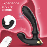 S300-2_Black telecontrol anal plug waterproof toys for women men with underwear vagina anal massage plug and prostatet vibration【S300-2】