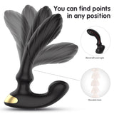 S300-2_Black telecontrol anal plug waterproof toys for women men with underwear vagina anal massage plug and prostatet vibration【S300-2】