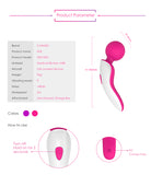 S021_Portable electric leg handhead massager back neck vibrating massage vibrator SHD-S021