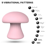 S060_Smart MINI body cellulite muscle massage head massager back and neck machine Mushroom head vibrator