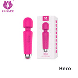 S218_Rechargeable Personal Hot Sale Silicone Waterproof Body Neck Head Massager Vibrator