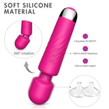 S218_Rechargeable Personal Hot Sale Silicone Waterproof Body Neck Head Massager Vibrator