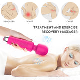 S218_Rechargeable Personal Hot Sale Silicone Waterproof Body Neck Head Massager Vibrator