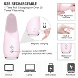 S088_Electric Waterproof Face Cleanser Massager Soft silicone Cleaning Brush Face massage toys for woman