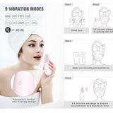 S088_Electric Waterproof Face Cleanser Massager Soft silicone Cleaning Brush Face massage toys for woman