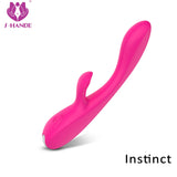 S212_Silicone G spot clitoris vibrator rabbit vibrator G Spot Dildo Massager Rabbit Vibrator Sex Toys For Women