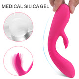 S212_Silicone G spot clitoris vibrator rabbit vibrator G Spot Dildo Massager Rabbit Vibrator Sex Toys For Women