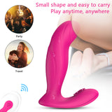 S189-2_Hot sale waterproof silicone vibration usb rechargeable panties g-spot women vibrator clitoris stimulator